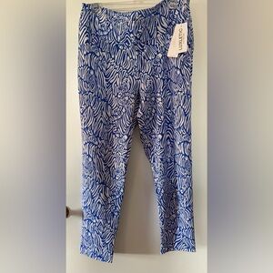 NWT Lilly Pulitzer Lux Corso Pants - Zee Bebe Golf - 14